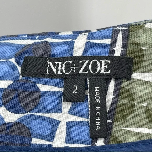 Nic + Zoe Multi Color Art to Wear Teacher Business Casual Pencil Skirt Size 2 - Picture 6 of 8